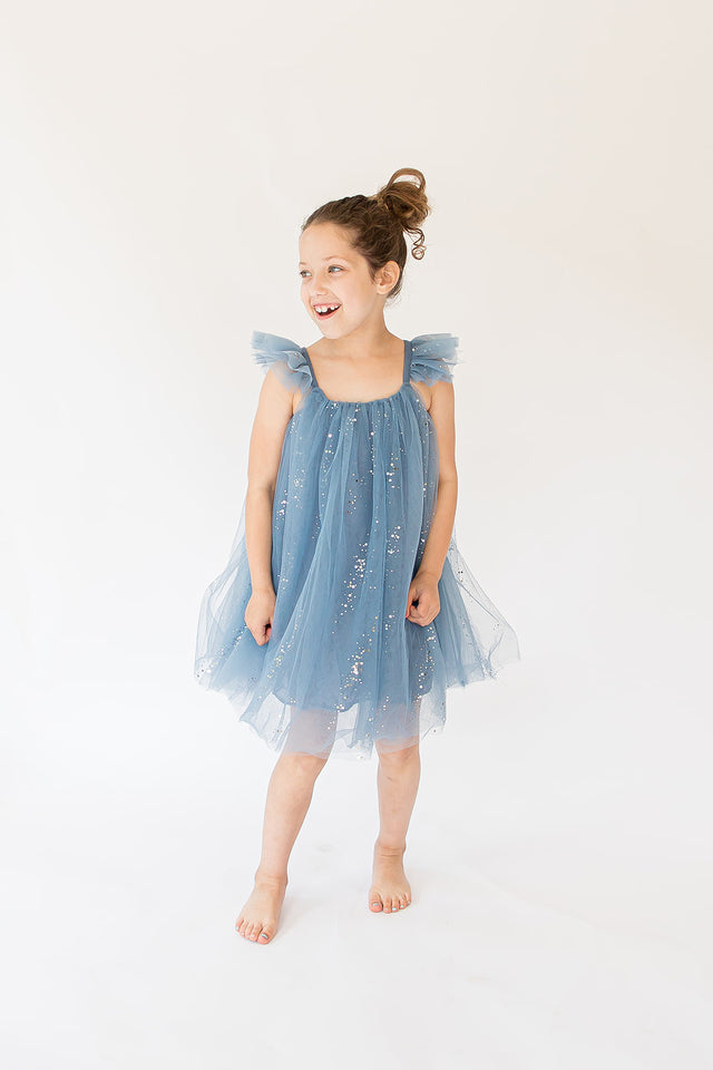 Amazon.com: Flower Girls Beaded Bowknot V-back Tutu Dress for Kids Baby  Christening Baptism Communion Birthday Party Formal Dress Toddler Princess  Pageant Wedding Bridesmaid Gown with Headwear Blue 18-24 Months : Clothing,  Shoes